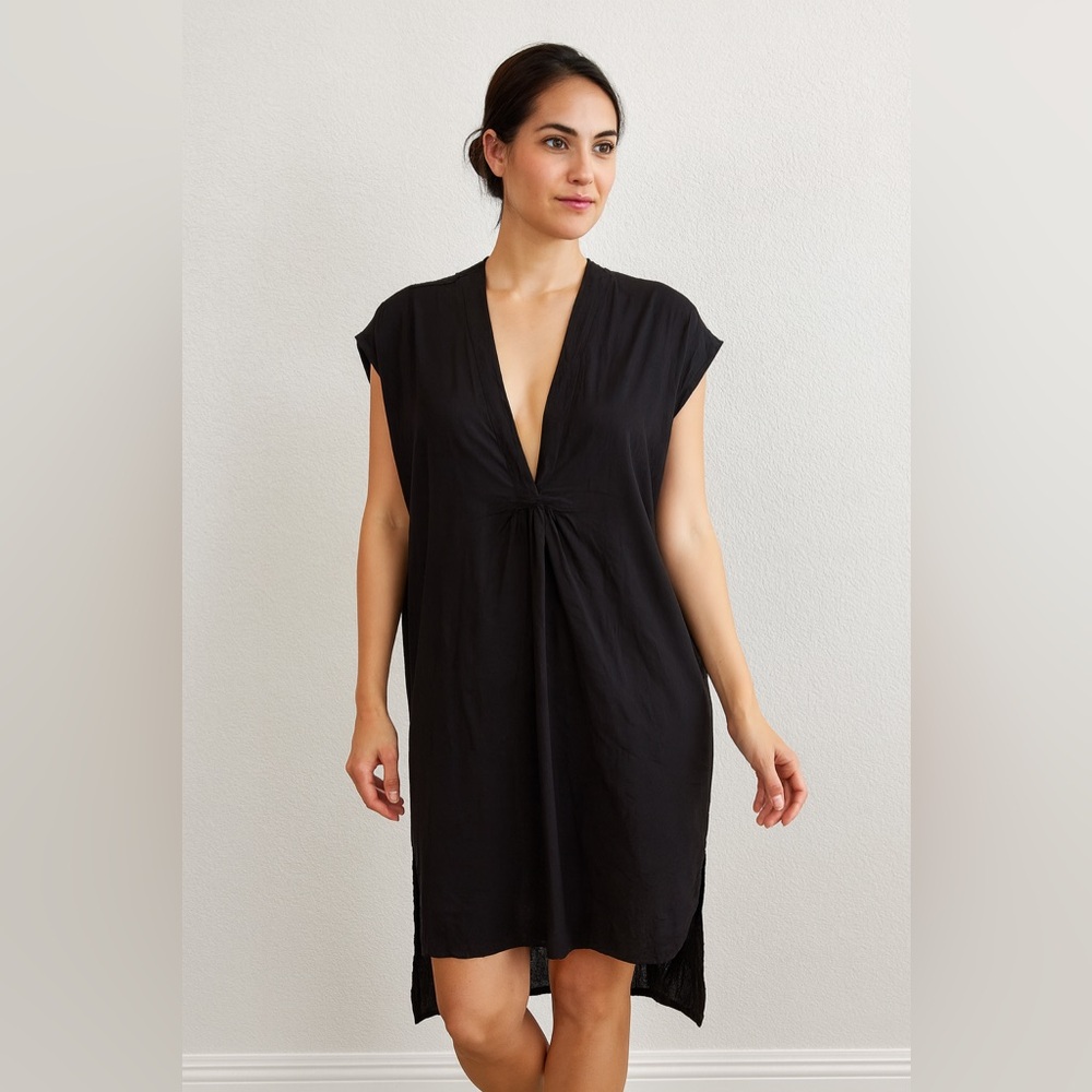 L*Space Elegant Black Tunic Swim Coverup EUC